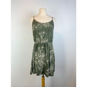 Waist-Defined Printed Slub-Knit Old Navy Mini Dress